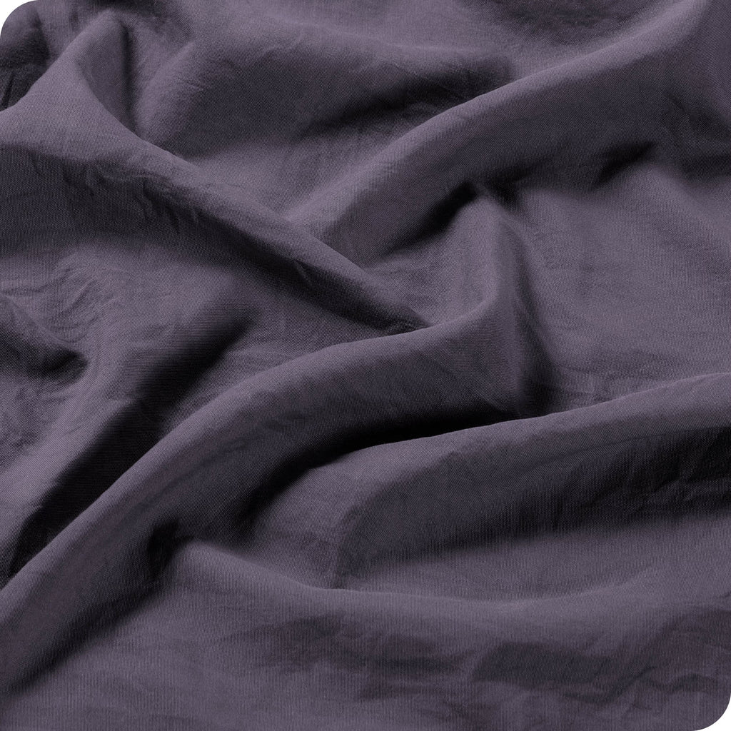 Sandwash Microfiber Duvet Cover & Sham Set, Twin/Twin XL, Dusty Purple, 2-Pieces