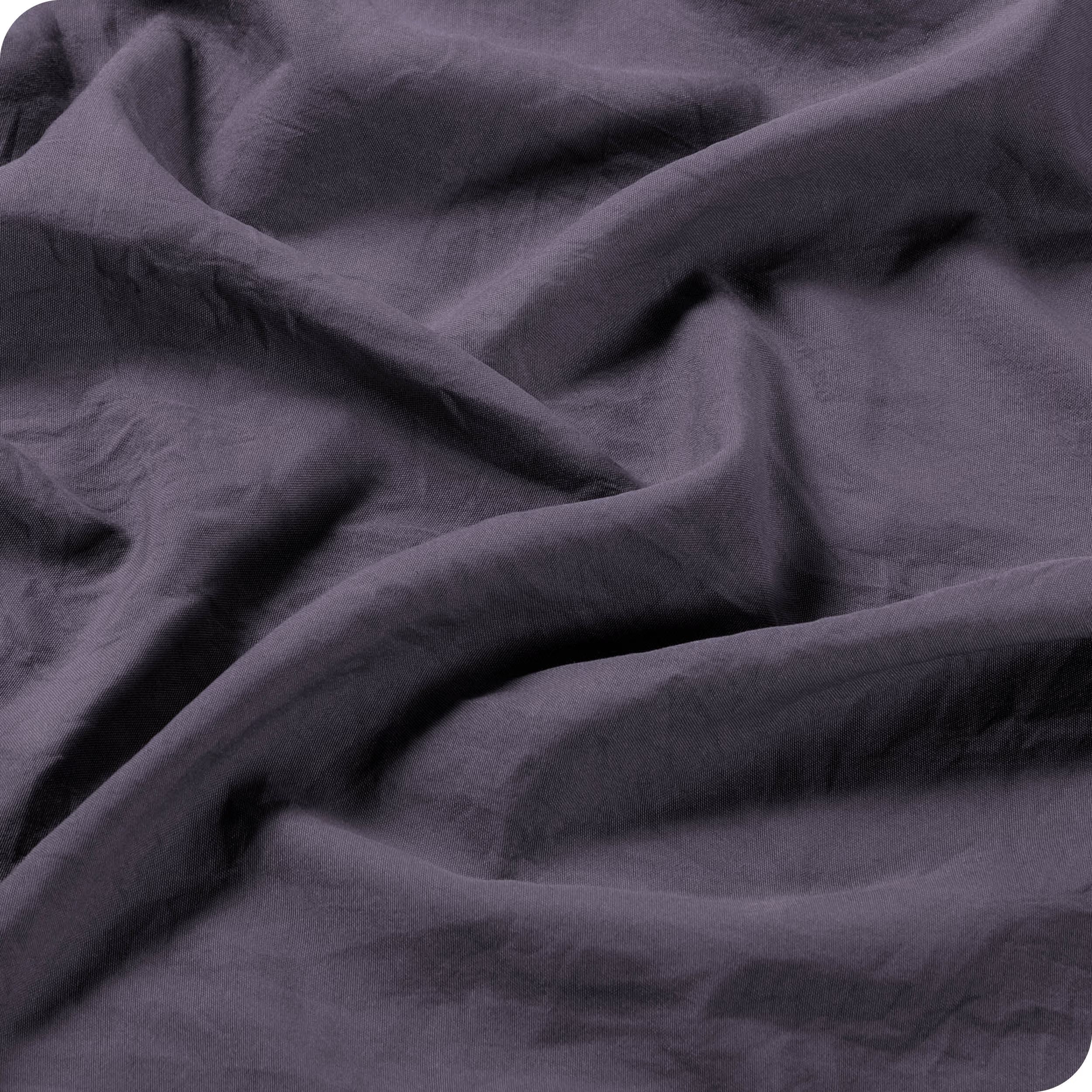 Sandwash Microfiber Duvet Cover & Sham Set, Twin/Twin XL, Dusty Purple, 2-Pieces