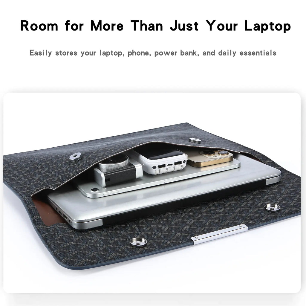 16 Inch Laptop Sleeve Padfolio Document Organizer Forlaptop Macbook Notebook Ipad, Magnetic Closure Slimscratch-Resistant Portfolio Case for Office School Travel,Gift for Students & Professionals Summerwins