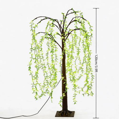 3.9-Foot/4.9-Foot/5.9-Foot LED Light-Up Artificial Weeping Willow Floor Lamp, Usb-Powered LED Willow Tree, Perfect for All-Season Parties, Birthdays, Living Rooms, Independence Day, and Spring/Summer Decor