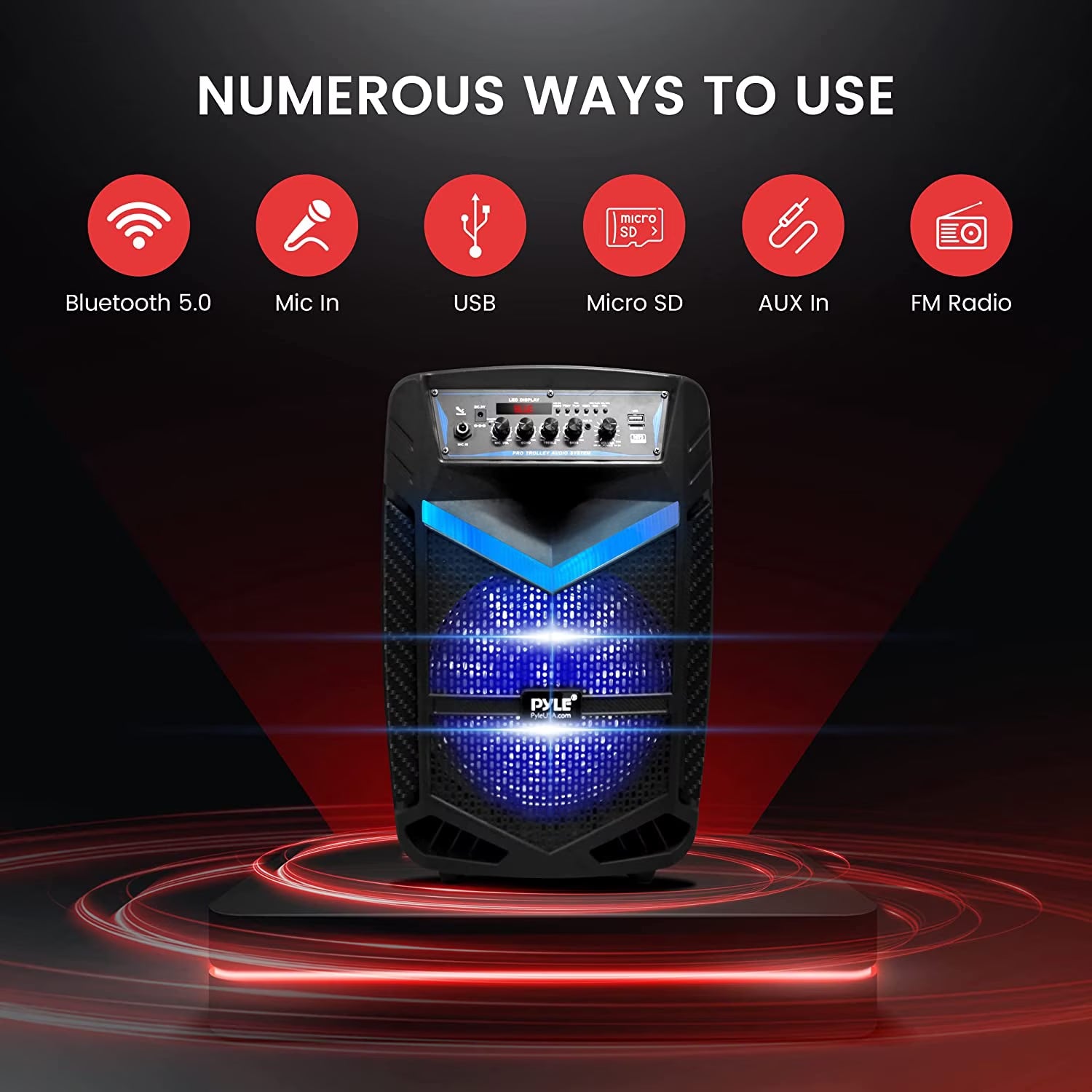Portable Bluetooth Speaker System 600W Rechargeable Outdoor Bluetooth Speaker Portable System