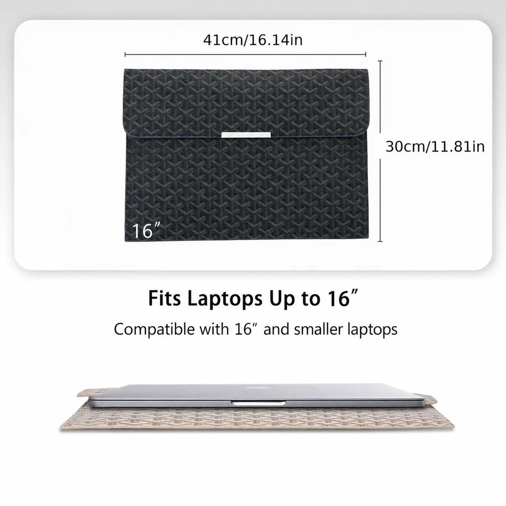 16 Inch Laptop Sleeve Padfolio Document Organizer Forlaptop Macbook Notebook Ipad, Magnetic Closure Slimscratch-Resistant Portfolio Case for Office School Travel,Gift for Students & Professionals Summerwins