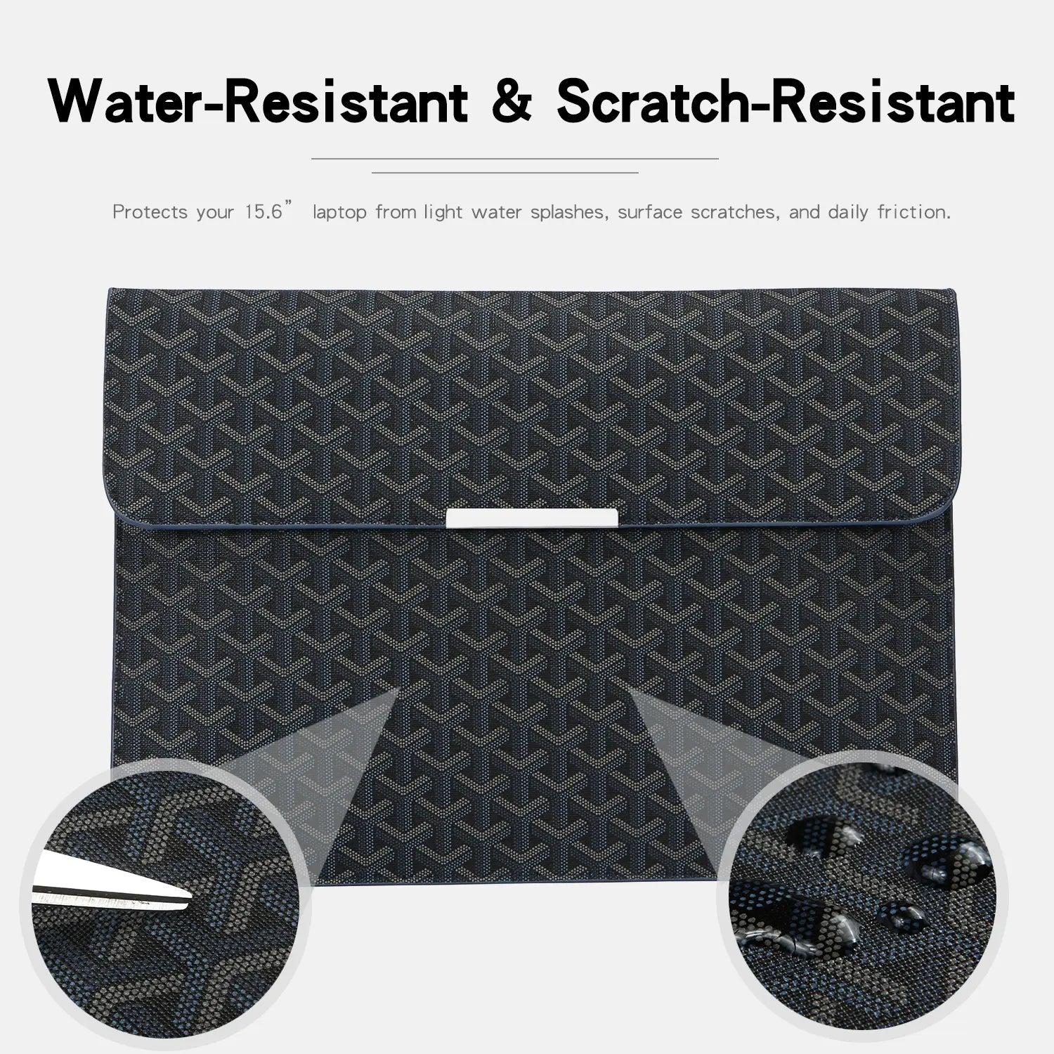 16 Inch Laptop Sleeve Padfolio Document Organizer Forlaptop Macbook Notebook Ipad, Magnetic Closure Slimscratch-Resistant Portfolio Case for Office School Travel,Gift for Students & Professionals Summerwins