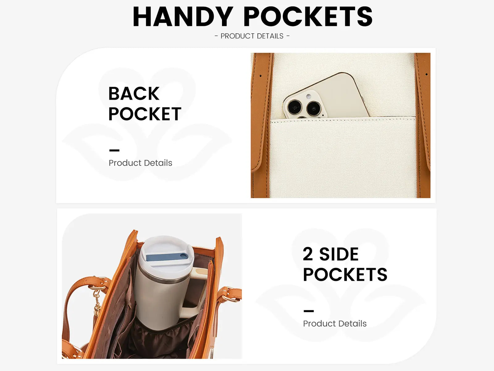 LOVEVOOK Canvas Laptop Tote Bag 15.6 & 17.3 Inches for Women with Clutch Purse, Lightweight Tote Bag with 2 Cup Holder, Purses for Women, Computer Bag for Work, Office, Casual. Dealsforyoudays