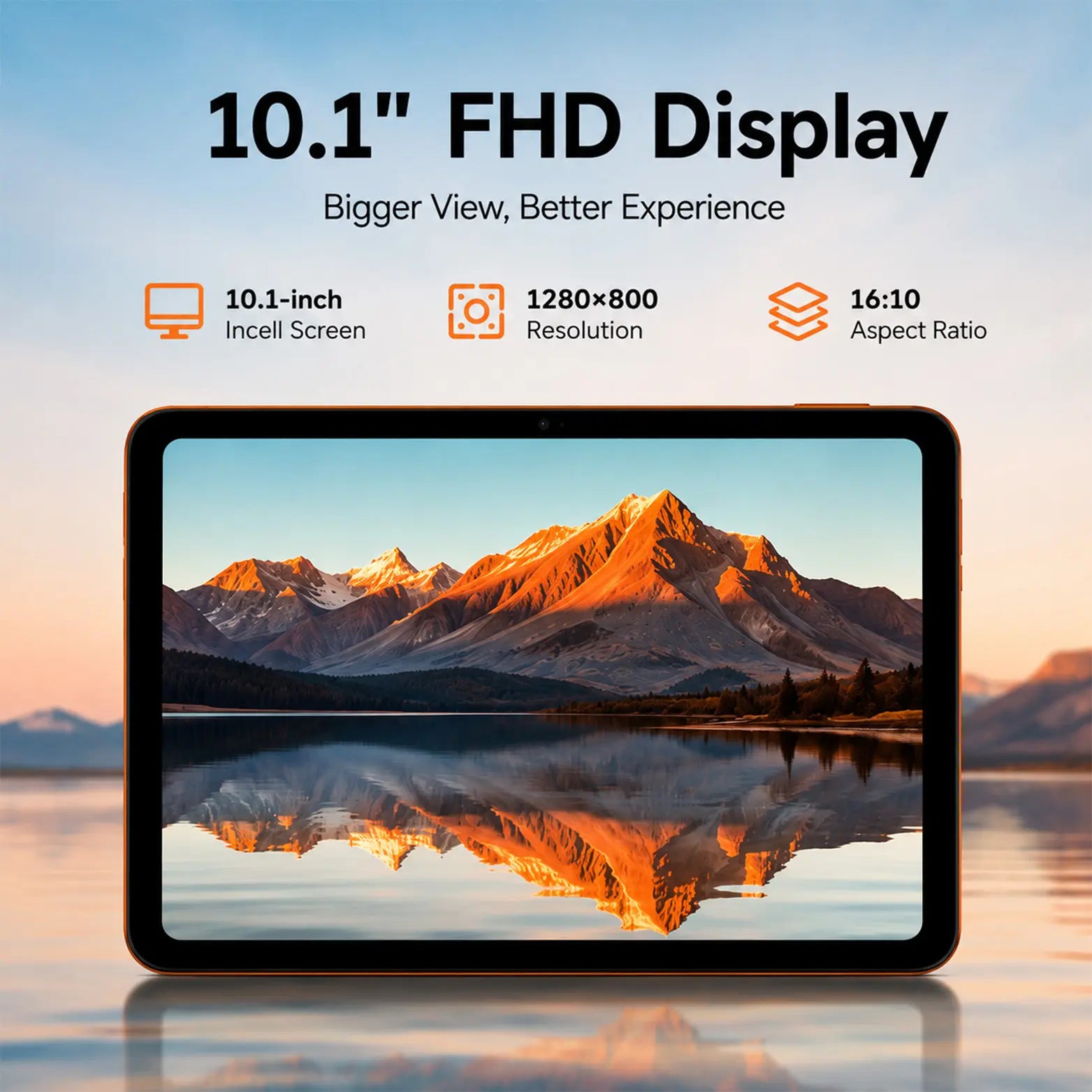 Portable Android 14 Tablet Bundle for Travel & Remote Work, 10.1" 2K Display, 8GB+256GB Storage, Wifi & SIM Supported with Keyboard, Mouse & Stylus